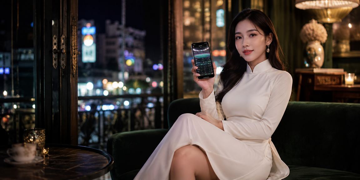 Người dùng VIP tại TP.HCM trong trang phục áo dài nhận thưởng đặc biệt từ nền tảng