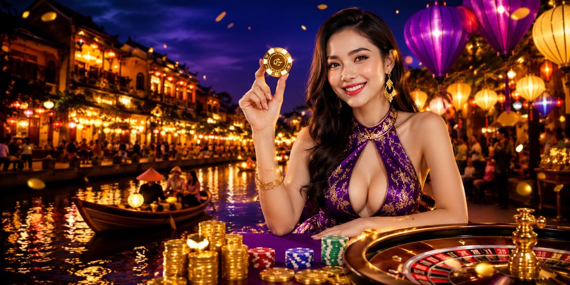 Không khí đèn lồng Hội An đặc trưng gợi lên trải nghiệm giải trí và cá cược trực tuyến về đêm